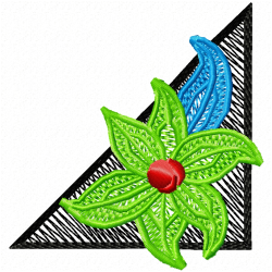 Flowers And Tree Embroidery Design 11